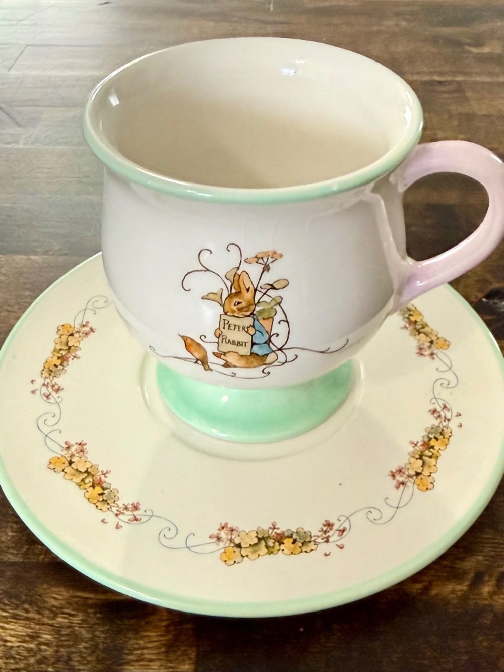 Vintage Teleflora Gift ‘Peter Rabbit’ Teacup & Saucer, FW & Co 2002